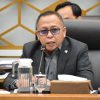 Anggota Komisi IV DPR RI, Agus Ambo Djiwa, saat menghadiri Rapat Dengar Pendapat Umum (RDPU) dengan DPRD Kabupaten Pasangkayu, Sulbar, di ruang rapat Komisi IV DPR RI, Kompleks Parlemen, Senayan, Jakarta, Senin (22/6/2026).